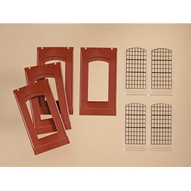 Auhagen 80509.0 Walls 2342N Industrial Window E 46 x 86 mm Red Multi-Coloured