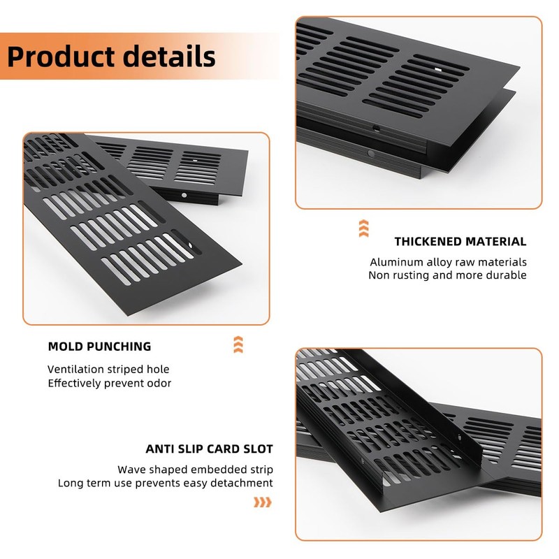 4 pieces ventilation grille, rectangular, ventilation grille, door, ventilation grille,