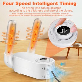 Boxing Glove Dryer with Intelligent Timer, Constant Temperature Punching Gloves Dryer for Kids and Adults Effectively Eliminates Odors