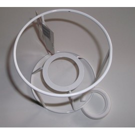 Lampshade Frame Round, für E14 & 27, weiß, Ø 10 cm, 10 cm high