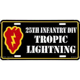 U.S. Army 25th Infantry Division License Plate