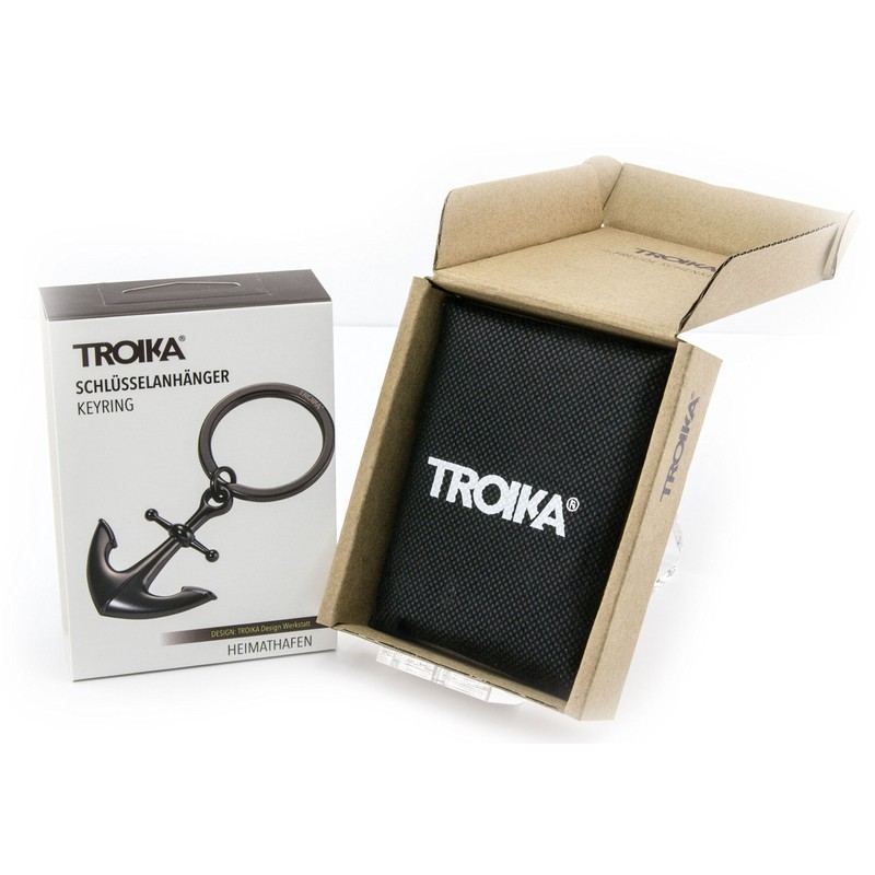 Troika Keyring, Black (Black) - KR17-10/GM