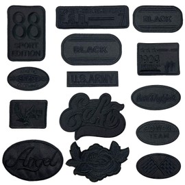 Yayatty 27 pieces iron-on patches, badges, iron-on patches, patches, patches, stickers, appliqués for sewing or iron-on for denim jeans, iron-on patches set, decoration and repairs