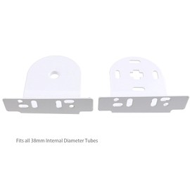 ENET 38mm Roller Blind Fittings Replacement Repair Kit Curtain Accessories Blinds Roller Shade Cluth Bracket 2M Bead Chain,White
