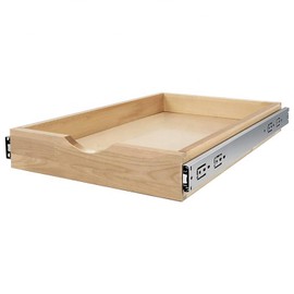 Couver Soft Close Slide Out Fully Assembled Pull Out Cabinet Drawer Slide Out Wood Organizer for Kitchen, Finished, Side Assembly 17" W x 3" H x 21" D