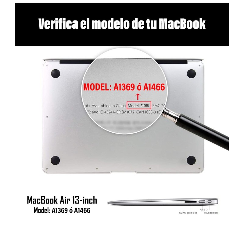 TECHNA Carcasa Case Funda Protector para MacBook Air 13 Model