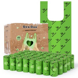 Dog Poop Bags Rolls with Handles 40 Rolls 480 Counts Big Sizes Leak Proof and Extra Thick Waste Bags for Walking Medium Large Dogs Cats Litter Unscented