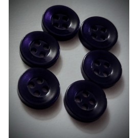 Unbranded 7/16" 4-Hole Plum Dress Shirt Buttons