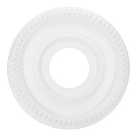 PATIKIL Ceiling Medallion, 12" OD x 4" ID PU Decorative Ceiling Light Medallion Chandelier Medallion Traditional Ceiling Light Cover Plate for Ceiling Light Fixtures Fans, White