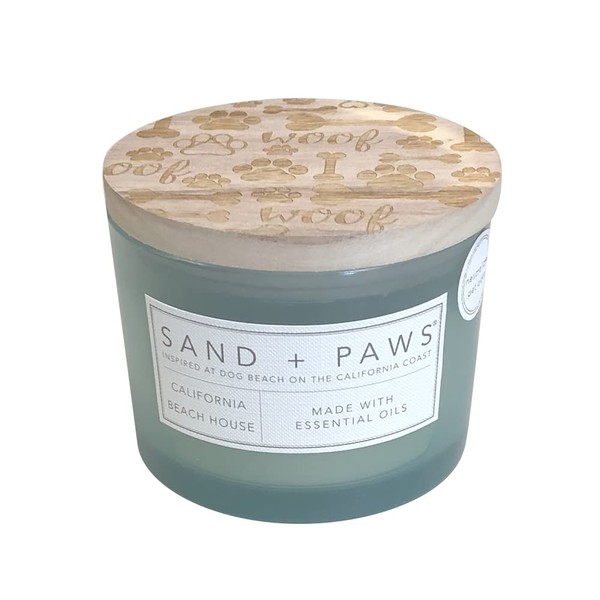 Sand + Paws Scented Candle - Teakwood - Additional Scents