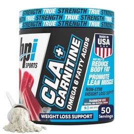 BPI Sports CLA+Carnitina - CLA L Carnitina y Ácido Linoleico - Suplemento de L Carnitina para Pérdida de Peso, Metabolismo y Músculo Magro - Sin Cafeí