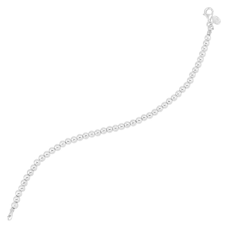 Silpada 'Falling Water' Sterling Silver Hematite Beaded Bracelet, 8"