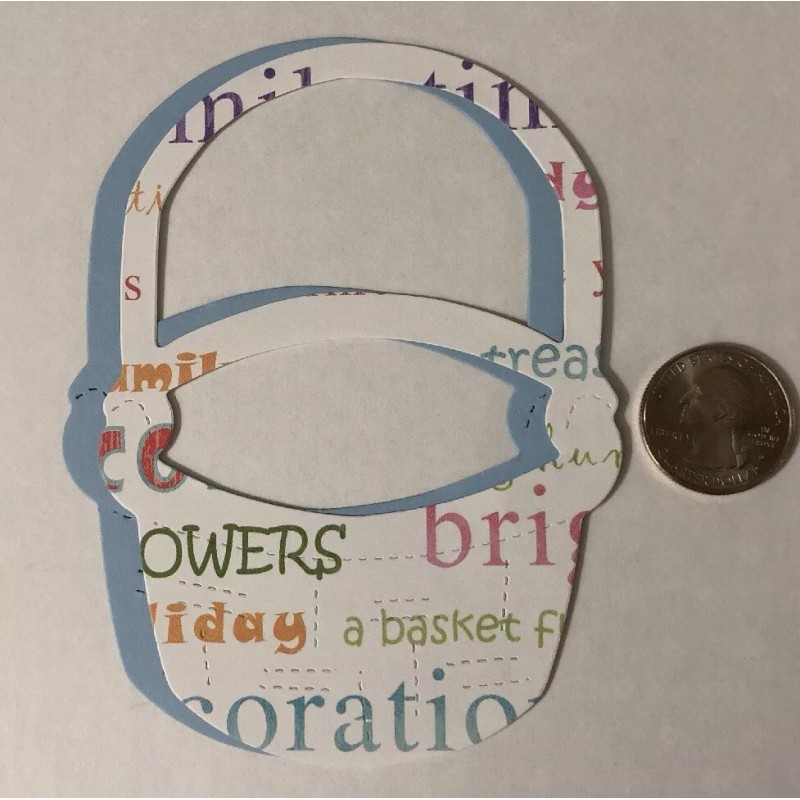 Craft-N-Shed • Handmade EASTER BASKET LG.Die-Cuts (4pc)Approx.4-