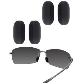 Bwake 2 Pairs Standard Fit Replacement Nose Pads for Maui Jim Lighthouse MJ423 | Breakwall MJ422 | Sugar Beach MJ421 Sunglasses - Black