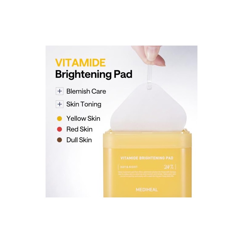 MEDIHEAL Almohadillas de Tóner [Vitamide] – Almohadilla que aumenta el
