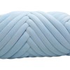 Terciopelo Chunky Yarn Arm Knitting Pet Bed Azul Claro