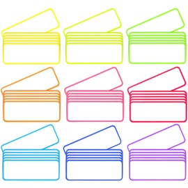 GeeRic Dry Erase Magnetic Labels, Reusable Magnetic Name Tags Write On Magnets Sticker Magnet Labels Name Plate for Whiteboards Locker Fridge School Office Home (Each Measures 3.2" x 1.2")