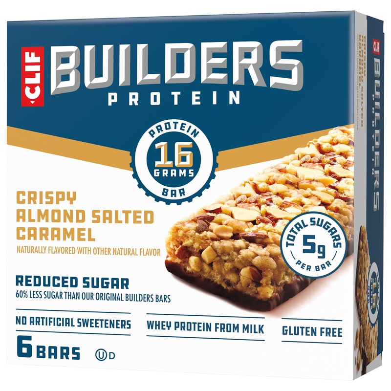 CLIF BUILDERS Protein Bars - Crispy Almond Salted Caramel -