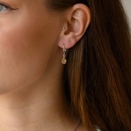 MATERIA by Matthias Wagner SO-448 Gemstone Drop Earrings 925 Silver, Sterling Silver