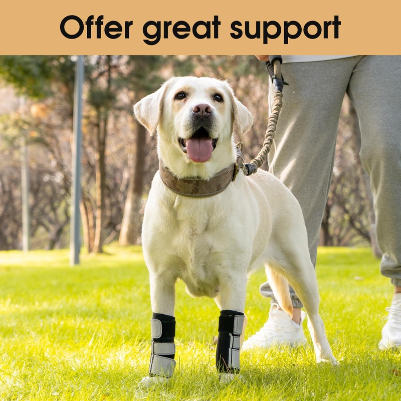 Avont Dog Front Leg Brace, Wrist Compression Wrap Sleeve, Protects