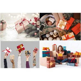 Libetui 12 mm Decorative Satin Ribbon for Christmas Decorations and Gift Packaging, Balloons, Flower Bouquets, and Weddings - 25 m Roll