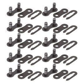Chain Master Link, 10 Set Duty Steel 410 Chain Master Link Lightweight Easy to Install Bike Chain Connector Link for Bicycle Motorcycle ATV Dirt Bike Accessory