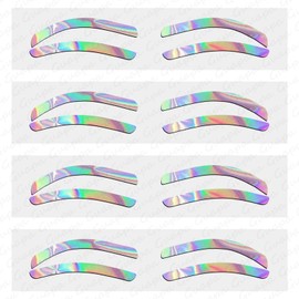 Guapa Airbrush Eyebrow Shaping Stickers, Rainbow Eyebrow Dyeing Tape Stencils with High Arch/Medium Arch/Flat Brow 3 Shapes to Choose
