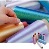 2200M Metallic Embroidery Thread Iridescent Glitter Polyester Sewing Thread for