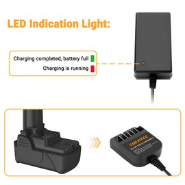 Shentec 10.8V-12V 2.5Ah 331065 Battery Compatible with Hitachi BCL1015 BCL1015S (Battery Charger Included)