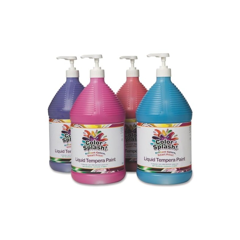 Color Splash!® Liquid Tempera Paint - Set C, Gallon (Pack