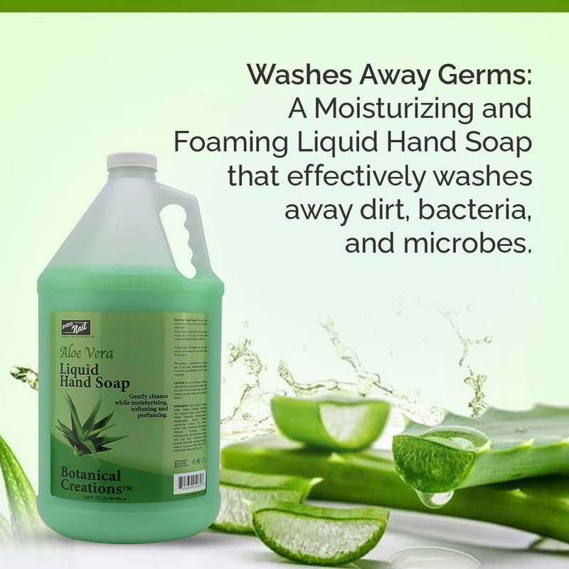 PRONAIL - Liquid Hand Soap Refill, Aloe Vera, 1 Gallon