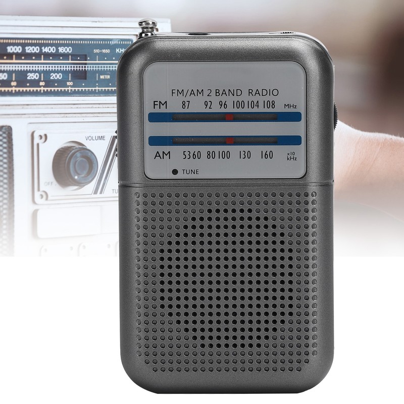 DE-333 Portable Radio AM/FM Receiver Pocket Size 2 Band High