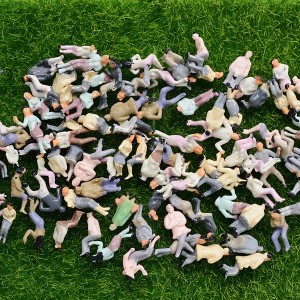 MEJOSER 100 Model Railway Figures H0 1:87 Sitting Figures Model