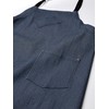 Chef Code Unisex-Adult's Pair of Denim Bib Aprons, Dark-Gray/Blue, One
