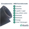 diconfa Oil-Resistant Fine-Grooved Rubber Mat 3 mm Thick Width 0.2