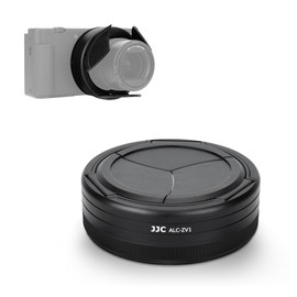 JJC Auto Lens Cap for Sony ZV-1 / ZV-1 II Compatible with Sony ZV-1 / ZV-1 II ZV-1 Mark II Auto Open/Close Lens Cap, Lens Protection, Lens Cover, Dustproof, Scratch Resistant, Black