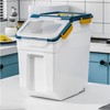 Large Flour Storage Container 25 lb, Airtight Rice Storage Bin