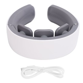 Electric Pulse Neck Massager with Heat 9 Levels 6 Modes 6 Heads USB Rechargrable TENS Pulse Neck Massager