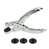 Hole Punch Plier Zinc Alloy Sliver Handheld Paper Puncher Tool