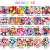 JOICEE 480PCS Fruit Flower Polymer Clay Beads, 24 Style Cute