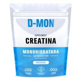 Creatina Monohidratada D-MON Polvo Sabor Manzana 1kg Sin Gluten