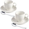 ionEgg Porcelain Espresso Cup with Saucer And Stainless Steel mini