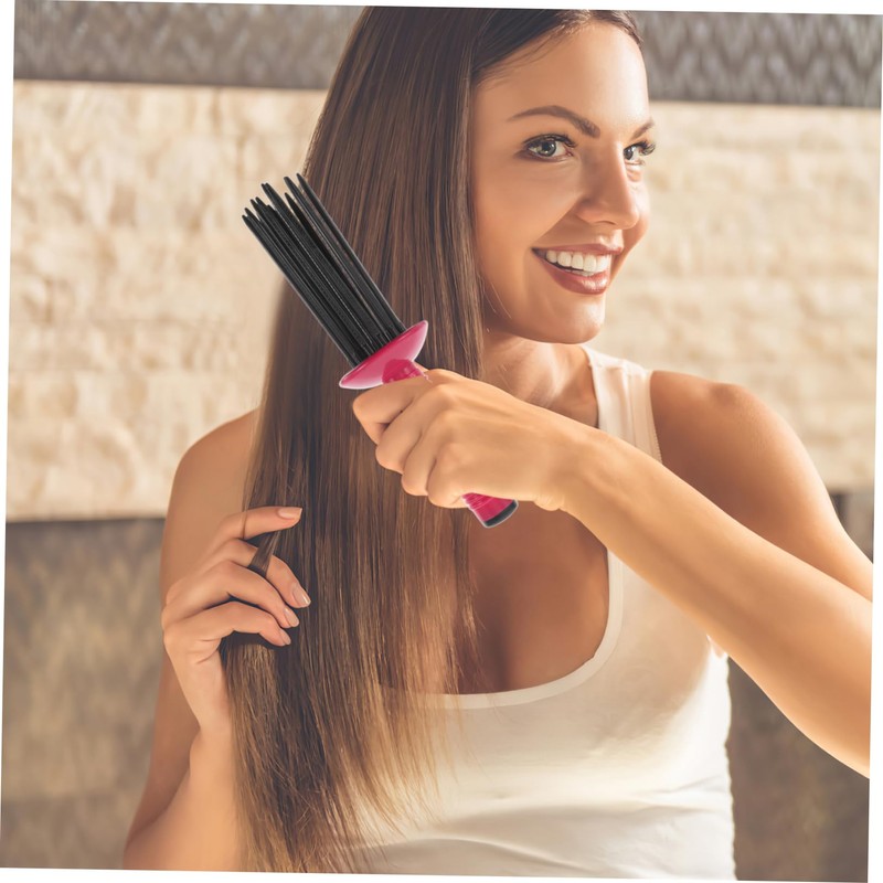 Gatuida Blow Drying Curling Comb Slip Hair Brush for Voluminous