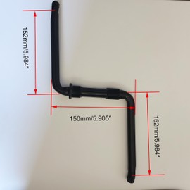 ZZRSDAN One Piece Black Crankarm Set,Wide One Piece Bike Crank, Length of Arm:152mm/5.984"