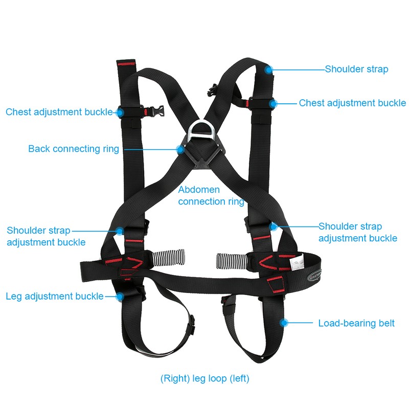 Climbing Harness Safety Belt Anti Fall Full Protection for Outdoor