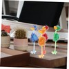 Operitacx 4pcs Ostrich Ballpoint Pens Lightweight Fun Design for School