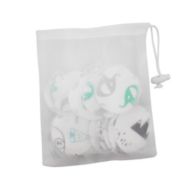 FOMIYES Fashionable Cartoon Cotton Pads Makeup Remover Towels Storage Bag for Travel Gym