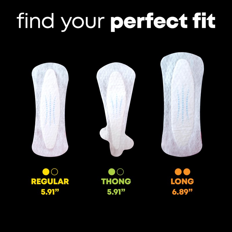 U by Kotex Balance Daily Panty Liners for Thongs, Wrapped,