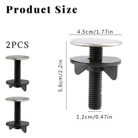 Thyonta 2-Pack Sink Hole Covers - 2 Inch Stainless Steel Faucet Hole Covers for Kitchen Sinks