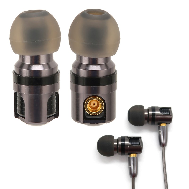 MMCX Earbuds 0.4in Dynamic Drive DIY Detachable Wire Connected Deep